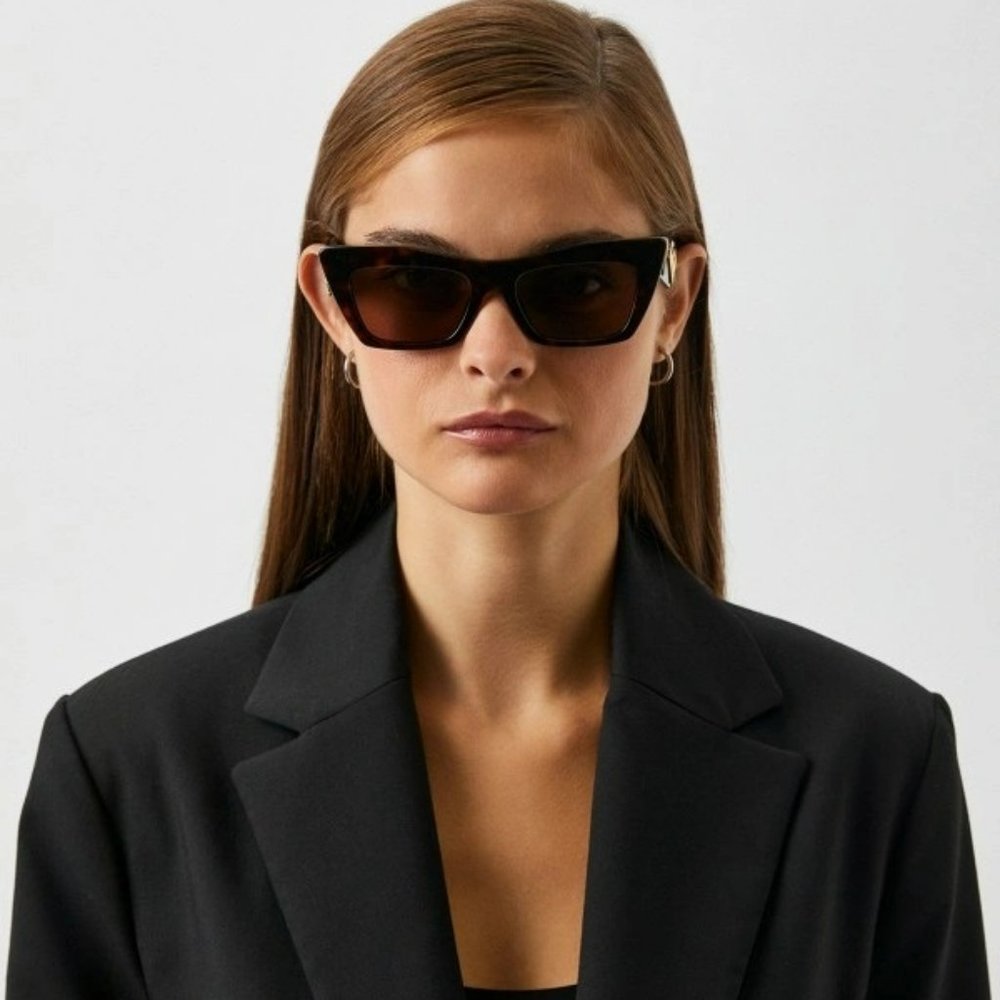 DG Dg4435 50273 Brand New Sunglasses Havana Dark Brown Cat Eye Women